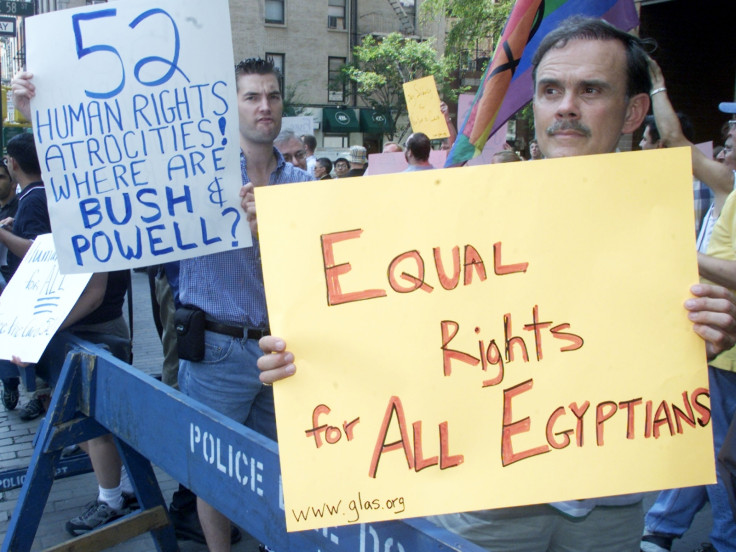 Activists protest against gay arrests in Egypt