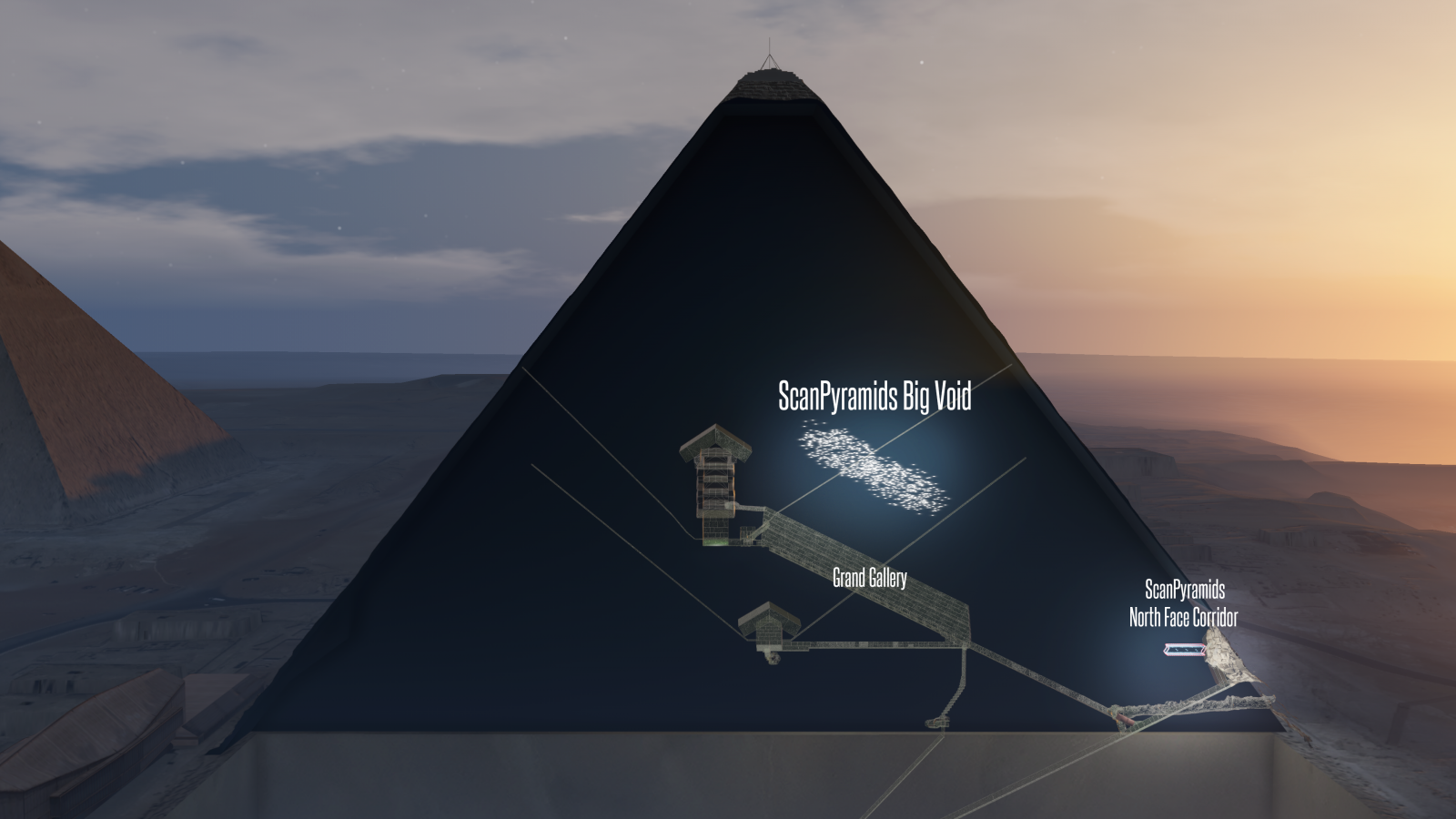 ScanPyramids Big Void 3D Opzione vista artistica orizzontale