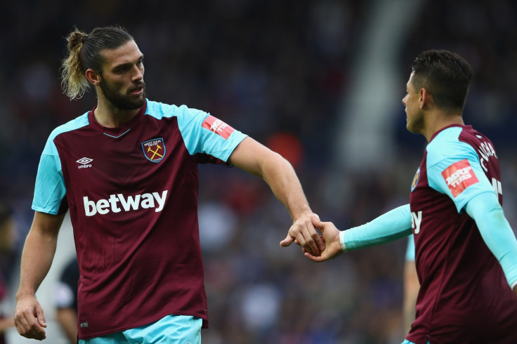 Andy Carroll and Javier Hernandez