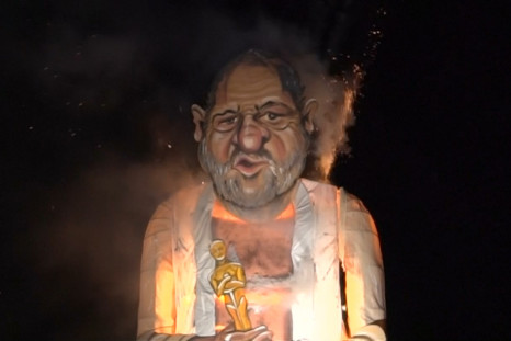 Effigy Of Harvey Weinstein Burnt At British Town's Bonfire Night