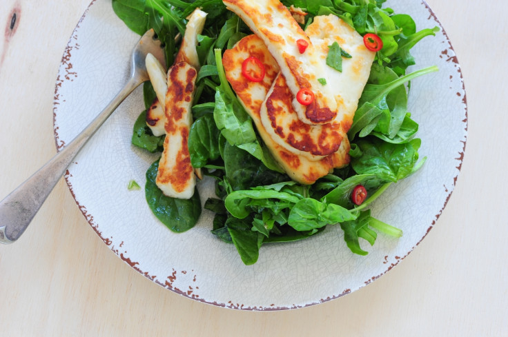 Grilled halloumi cheese