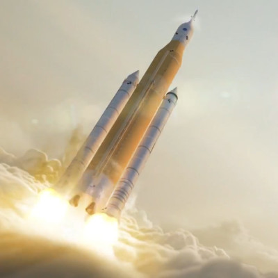 What the First Launch of NASA's Mammoth Space Launch System Might Look Like