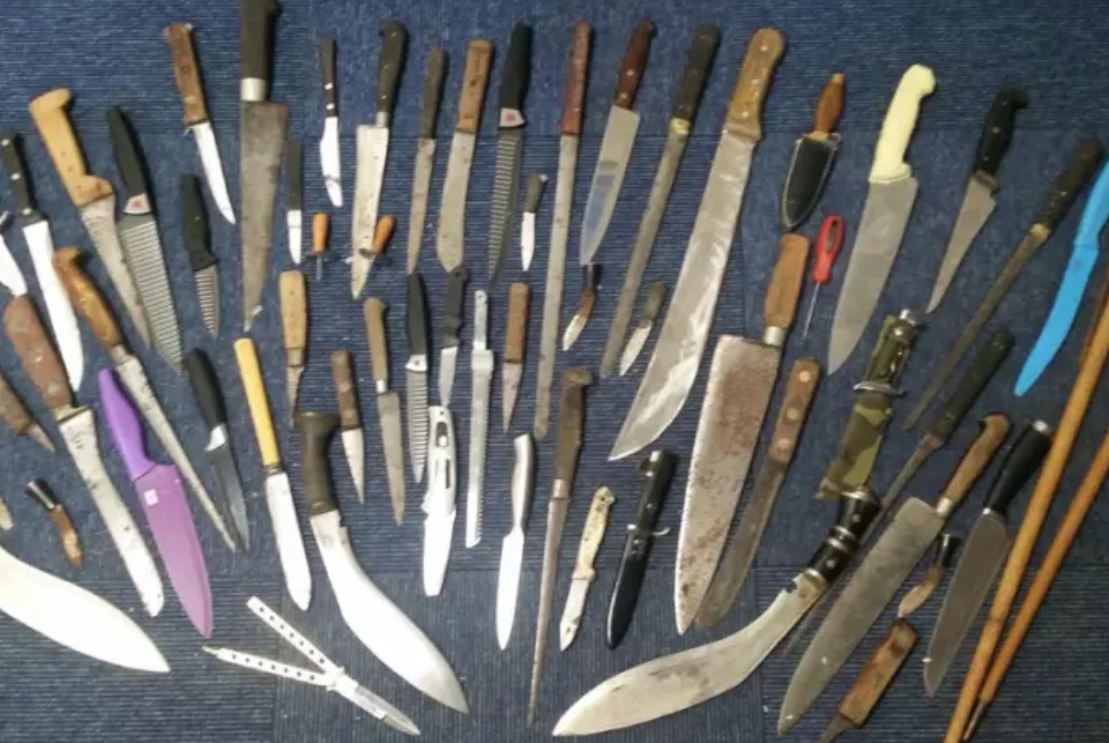 Swords And Machetes Among Nearly 100 Knives Handed Over In   Knives Cambridge 