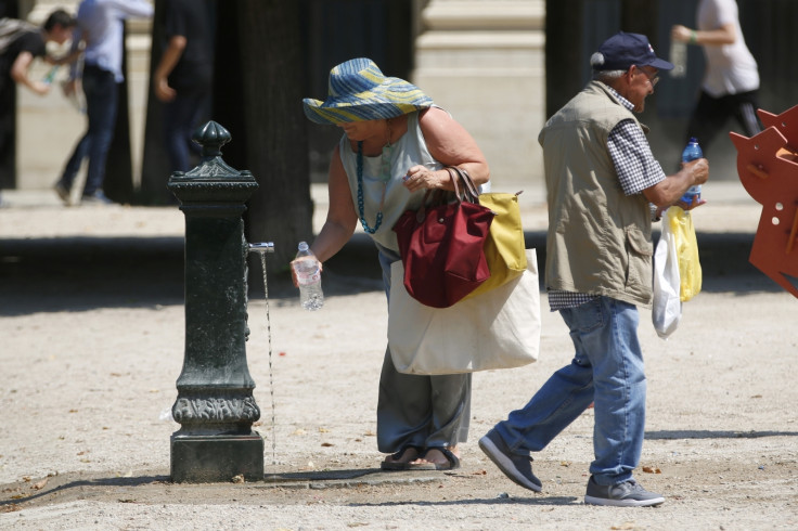 Paris water fountain