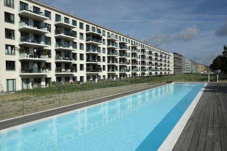 The Prora resort on Rugen houses upmarket airy apartments and huge swimming pools