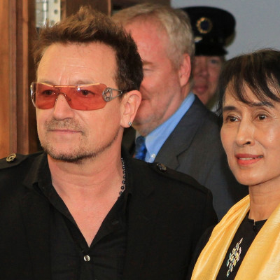 Bono and Aung San Suu Kyi