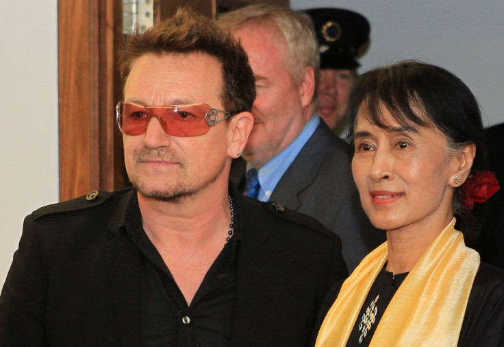 Bono and Aung San Suu Kyi