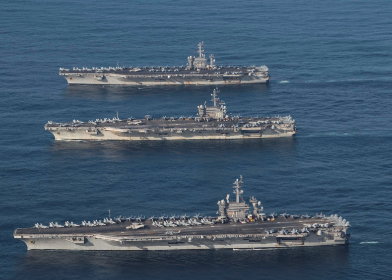North Korea drills and US aircraft carriers