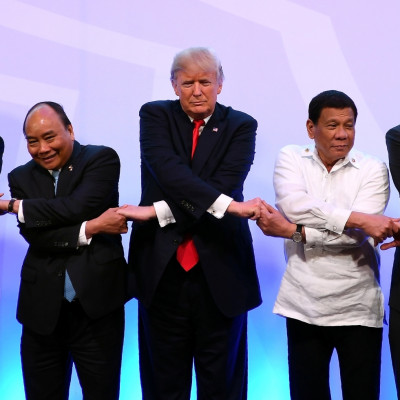 Donald Trump handshake