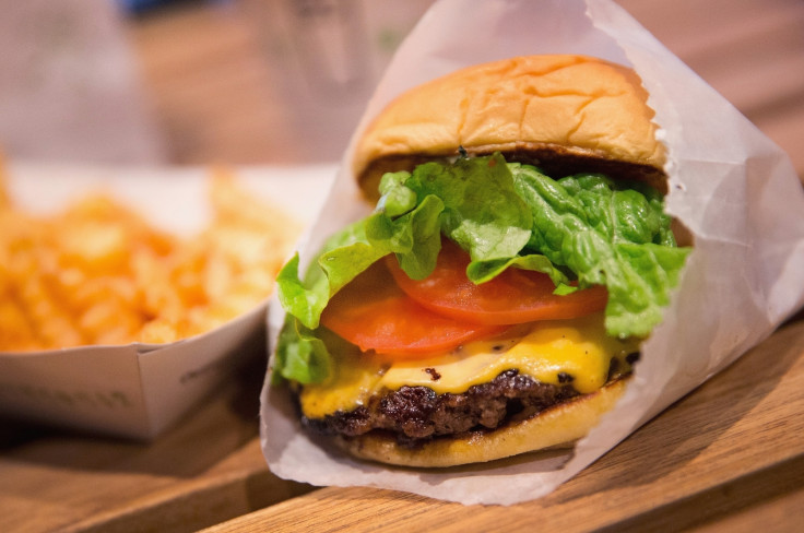 A burger and fries