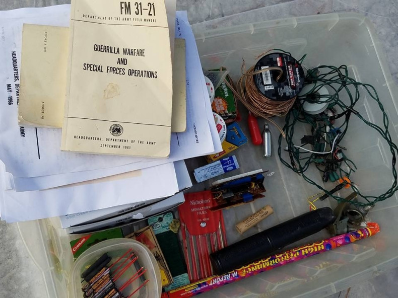 Material seized from Christopher Langer