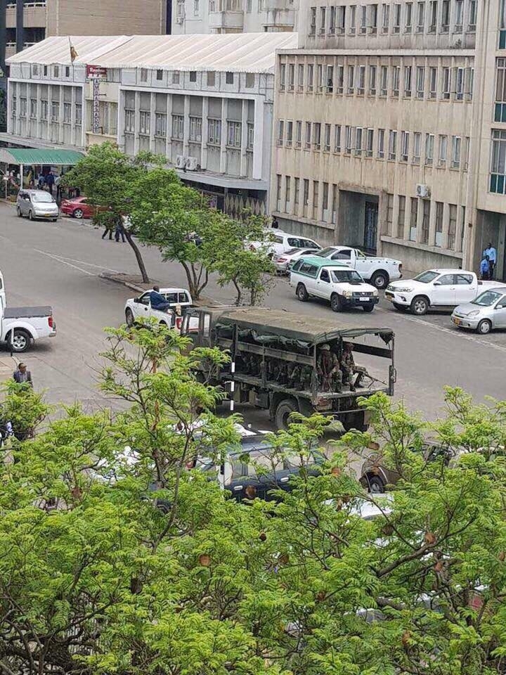 Tanks in Harare
