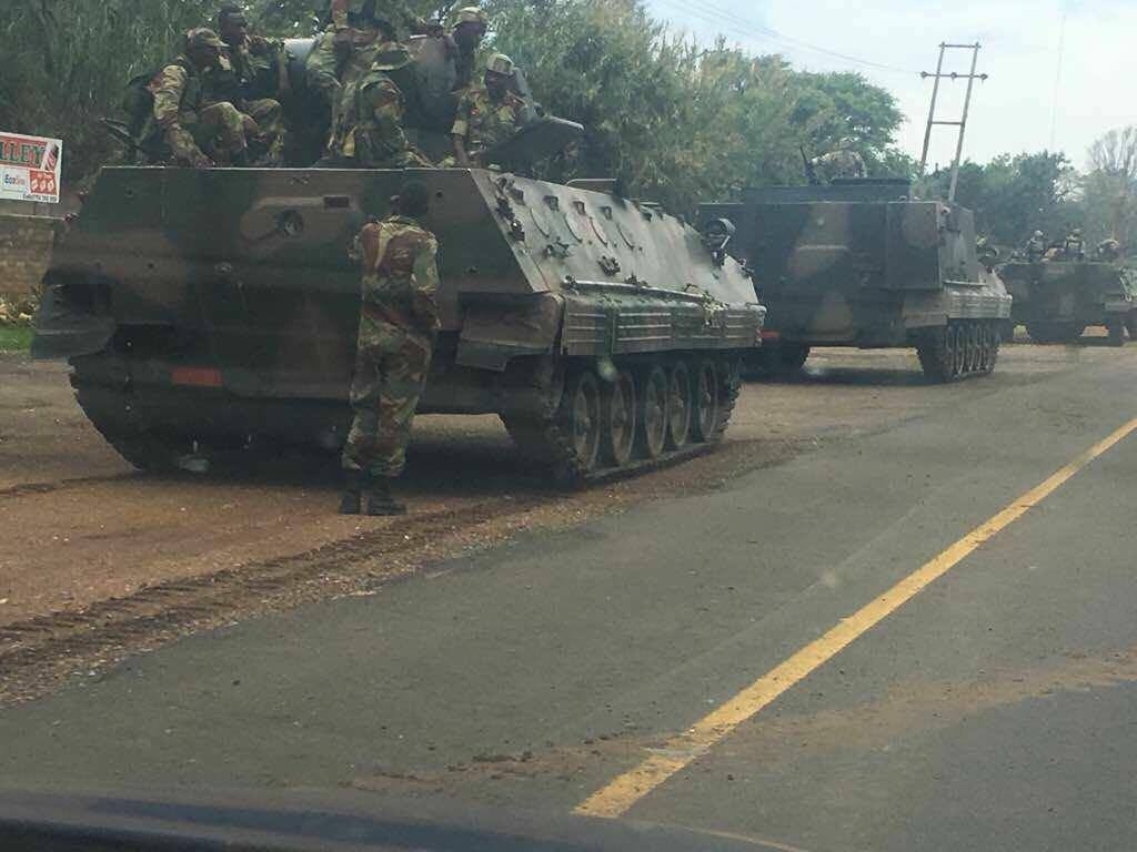 Tanks in Harare 