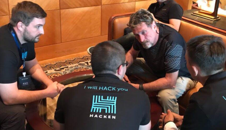 Hacken and John McAfee 