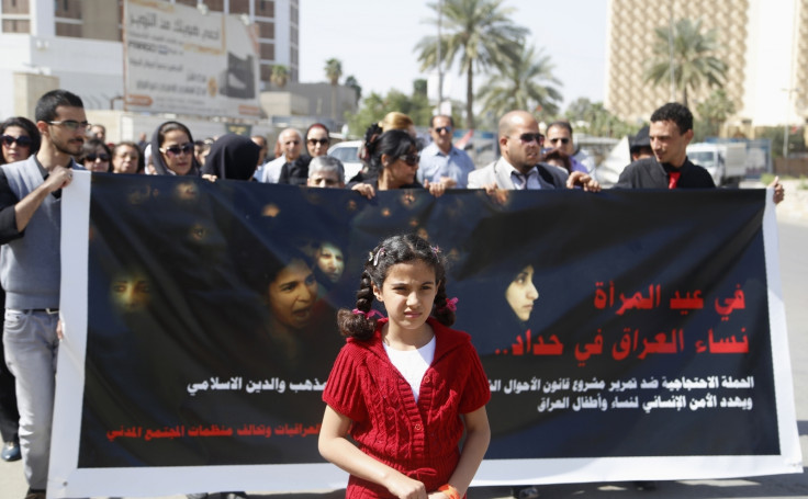 Iraq child marriage protest