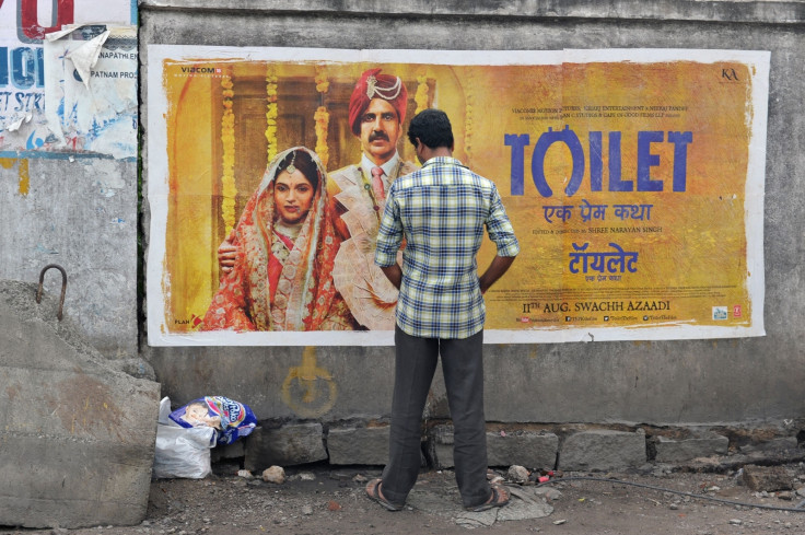 Man pees on Toilet movie poster