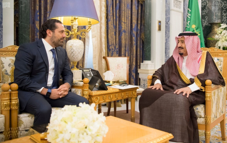 Saad al-Hariri and King Salman