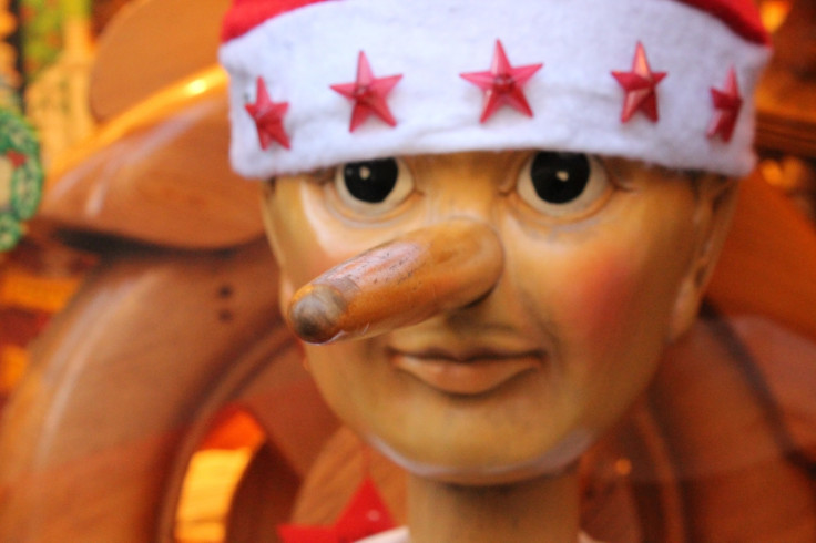 A wooden Pinocchio puppet