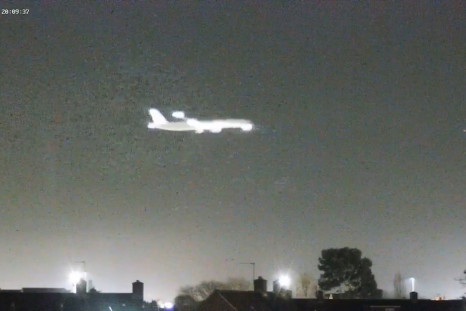 Mystery Object Flashes Over Heathrow Airport Sky Moments Before Passenger Jet Makes Landing