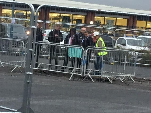Human remains are suspected to have been found by shocked engineers in an Aldi car park in Stalybridge, Greater Manchester Human remains are suspected to have been found by shocked engineers in an Aldi car park in Stalybridge, Greater Manchester