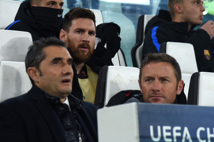 Lionel Messi and Ernesto Valverde