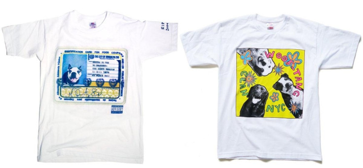 The Woof-Tang Clan’s website had sold T-shirts with dogs inserted in iconic rap albums