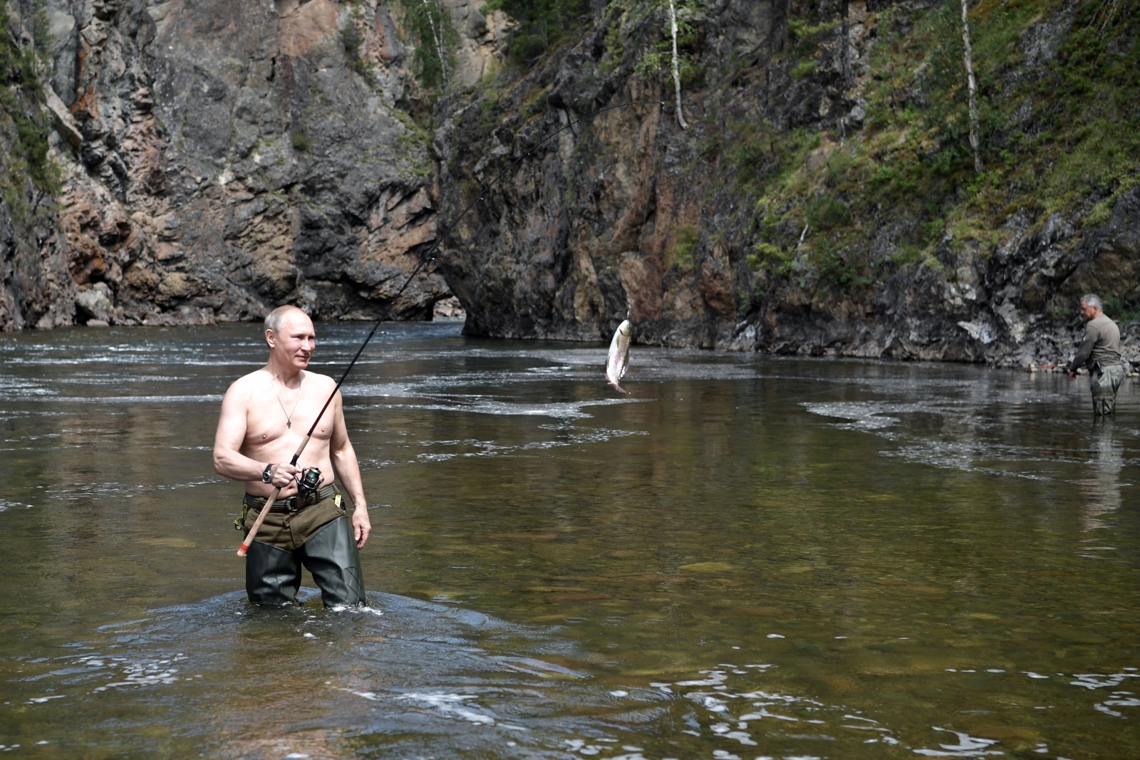 Vladimir Putin fishing