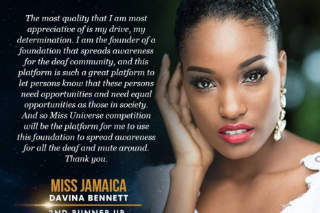 Miss Jamaica Davina Bennett