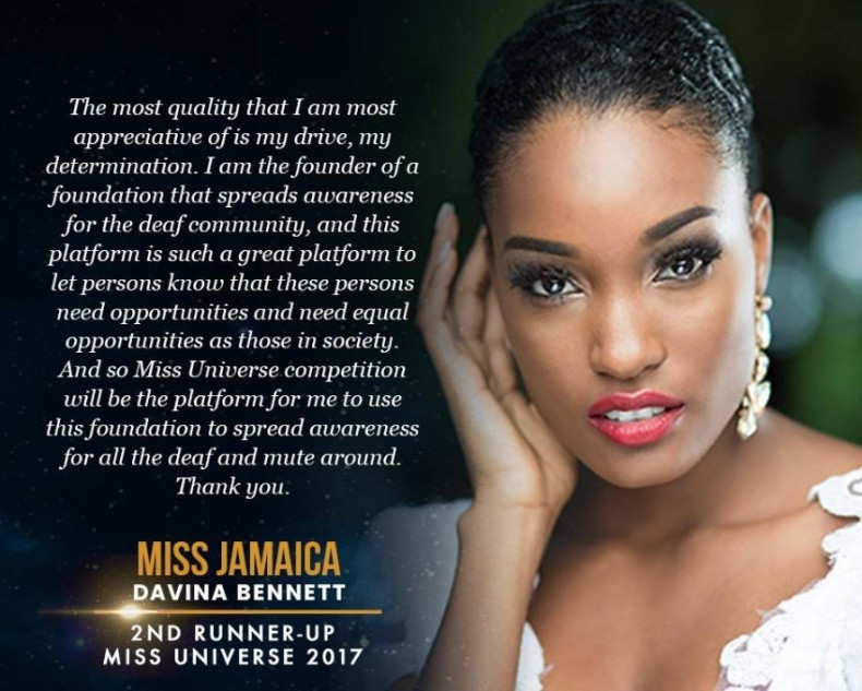 Miss Jamaica Davina Bennett