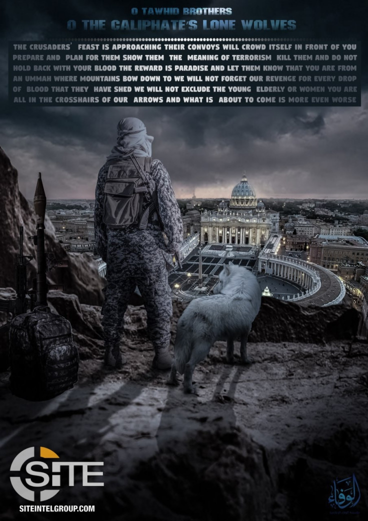 The chilling new poster that urges a jihadist attack on the Vatican, circulated online by the pro-ISIS Wafa media group 