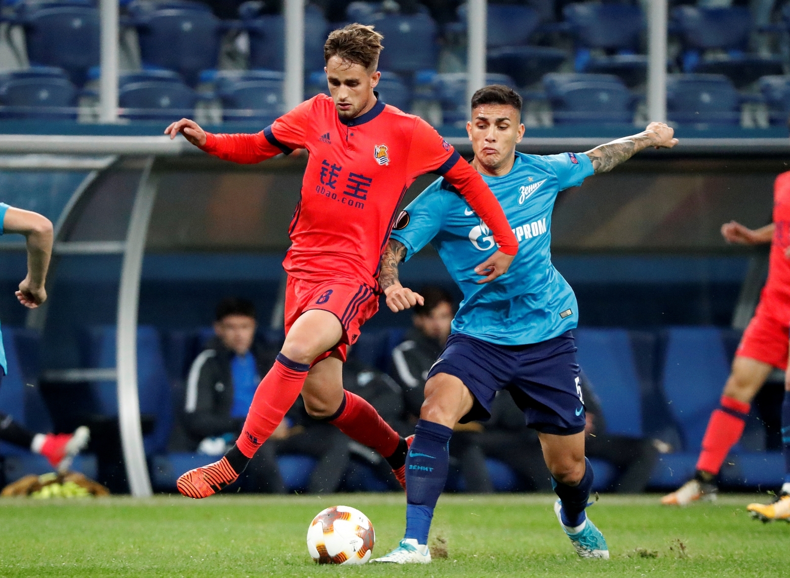 Adnan Januzaj following Carlos Vela as Real Sociedad achieve what