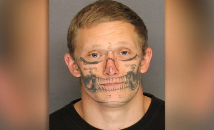Corey Hughes Inmate skull tattoo