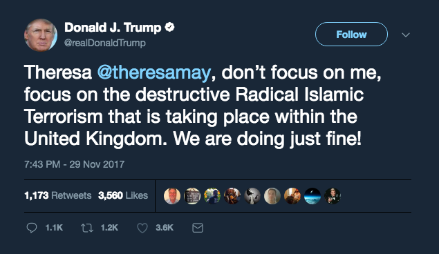 Donald Trump Tweet