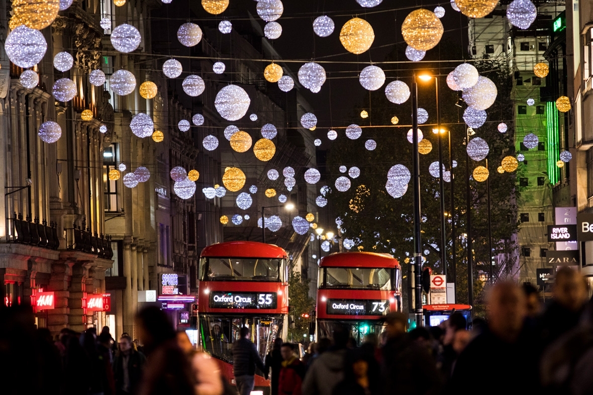 Christmas lights Britain