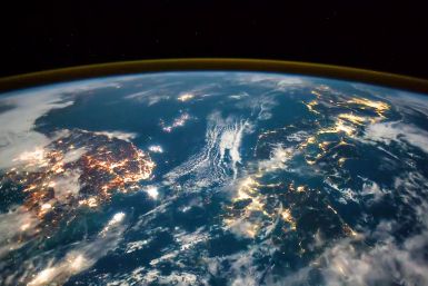 Incredible View Of Earth From ISS Shows Lightning And City Lights 