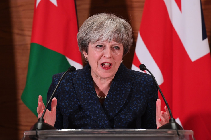 Theresa May in Jordan