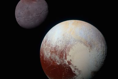 Pluto and its largest moon