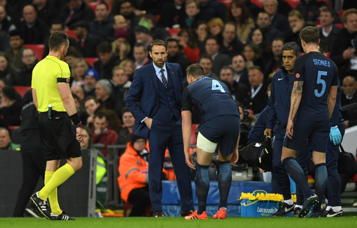 Gareth Southgate and Phil Jones