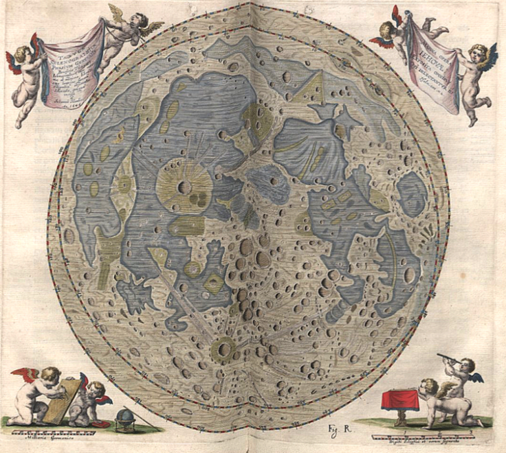 Old map of the moon