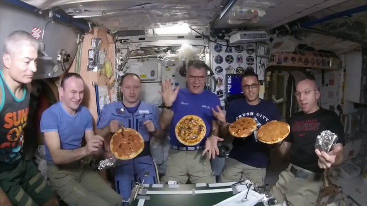 ISS Astronauts Display How To Construct A Pizza In Zero Gravity