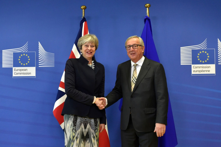 Theresa May and Jean-Claude Juncker