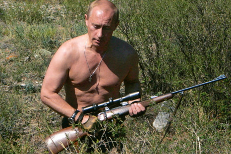 President Vladimir Putin calendar: hunting in July