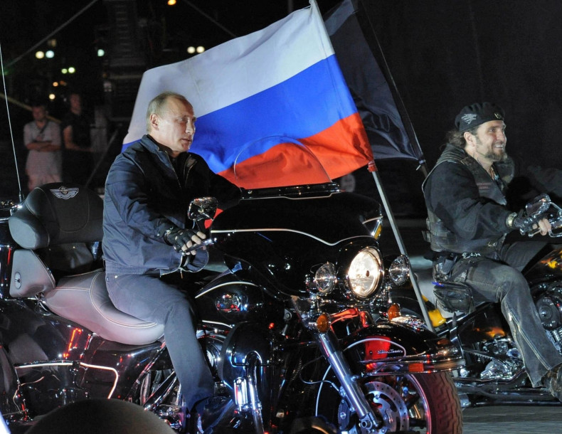 President Vladimir Putin calendar: with bikers by the Black Sea in June