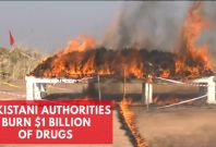 $1 Billion Of Drugs Burned By Pakistani Authorities $1 Billion Of Drugs Burned By Pakistani Authorities