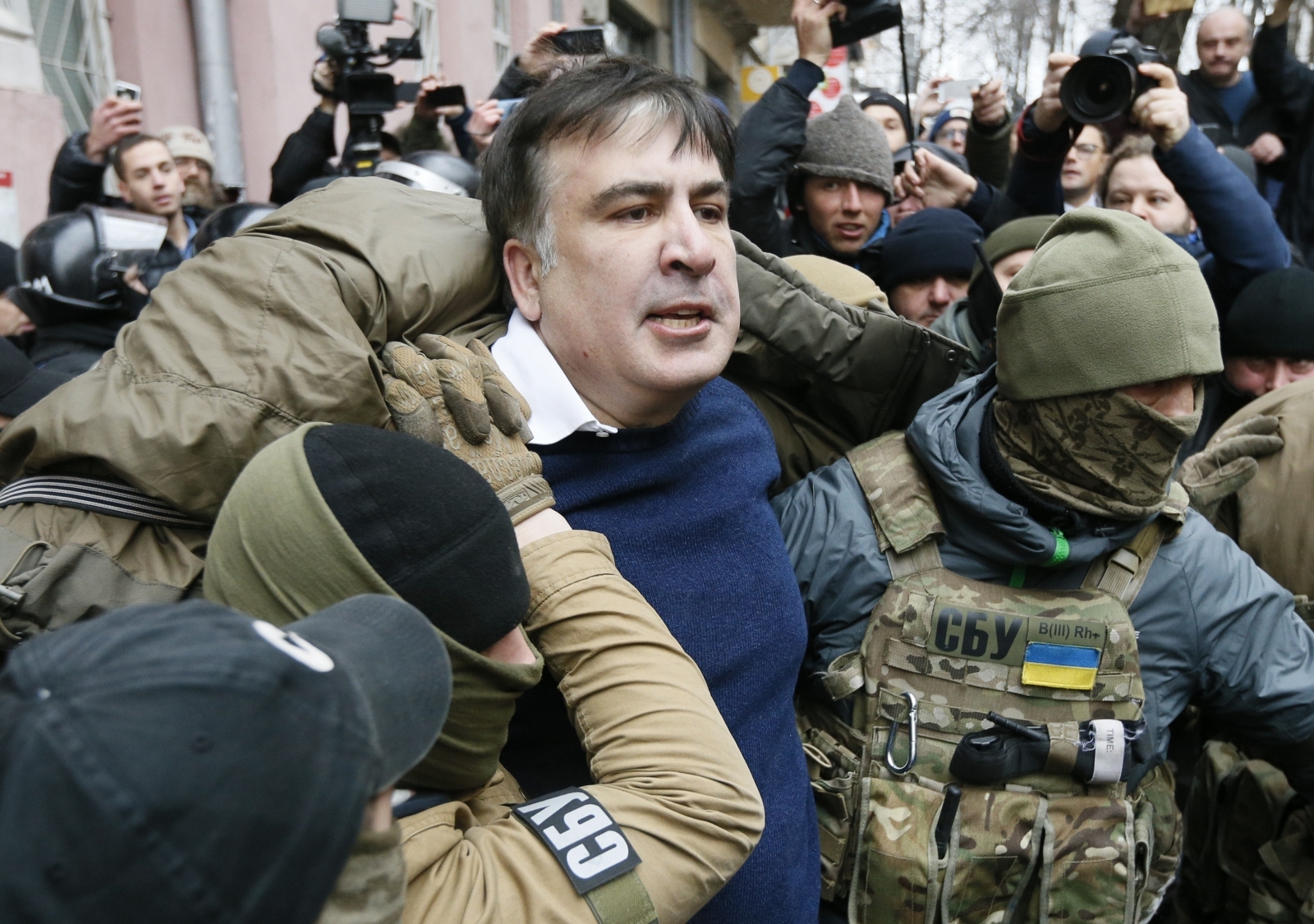 Ukraine Georgian President Mikheil Saakashvili