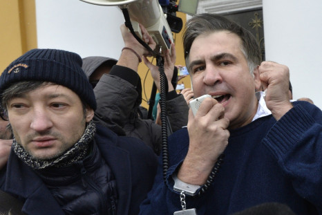 Ukraine Georgian President Mikheil Saakashvili