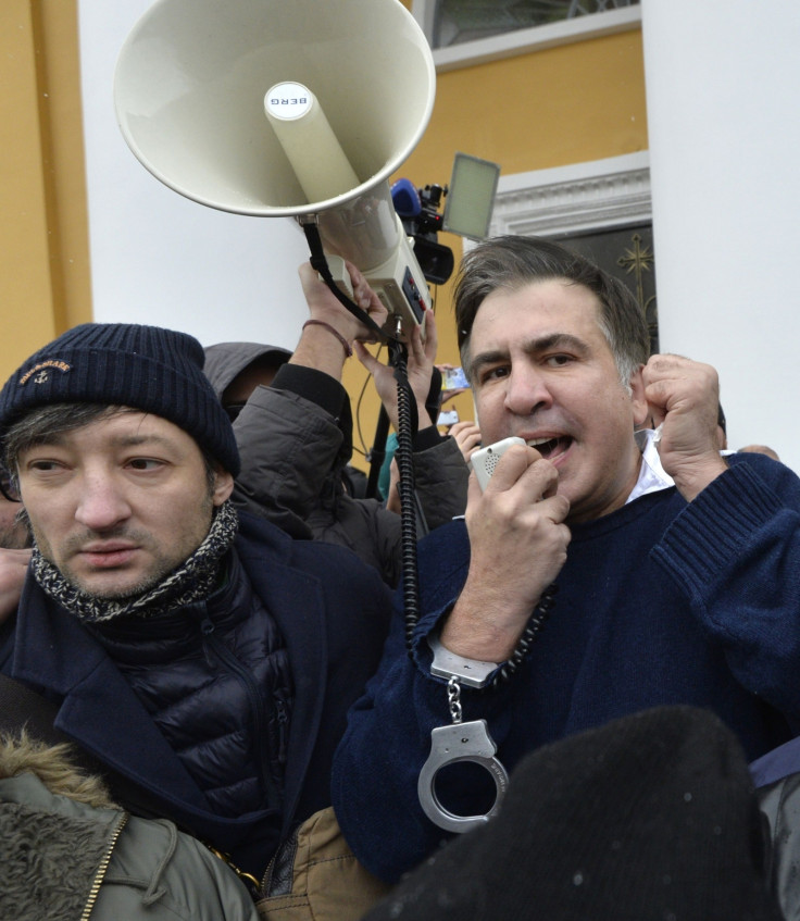 Ukraine Georgian President Mikheil Saakashvili