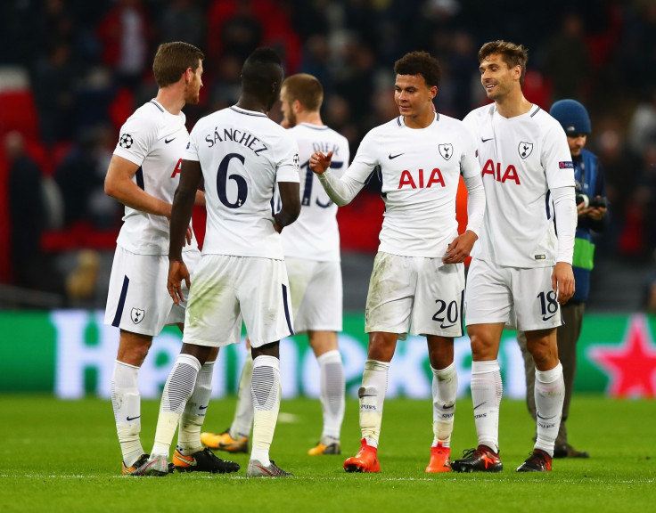 Tottenham celebrating