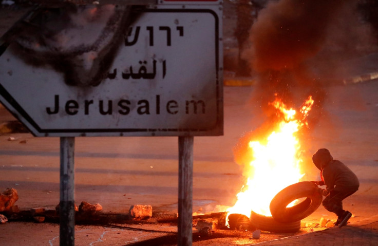 Jerusalem Israel capital Palestinians protest Trump