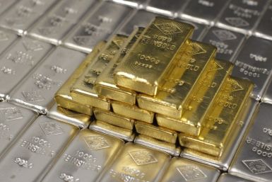 Gold and silver bars are pictured at the Austrian Gold and Silver Separating Plant &#039;Oegussa&#039; in Vienna